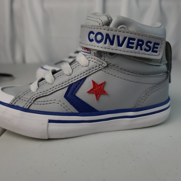 CONVERSE KIDS LEATHER HI TOP SNEAKER - Picture 2 of 10